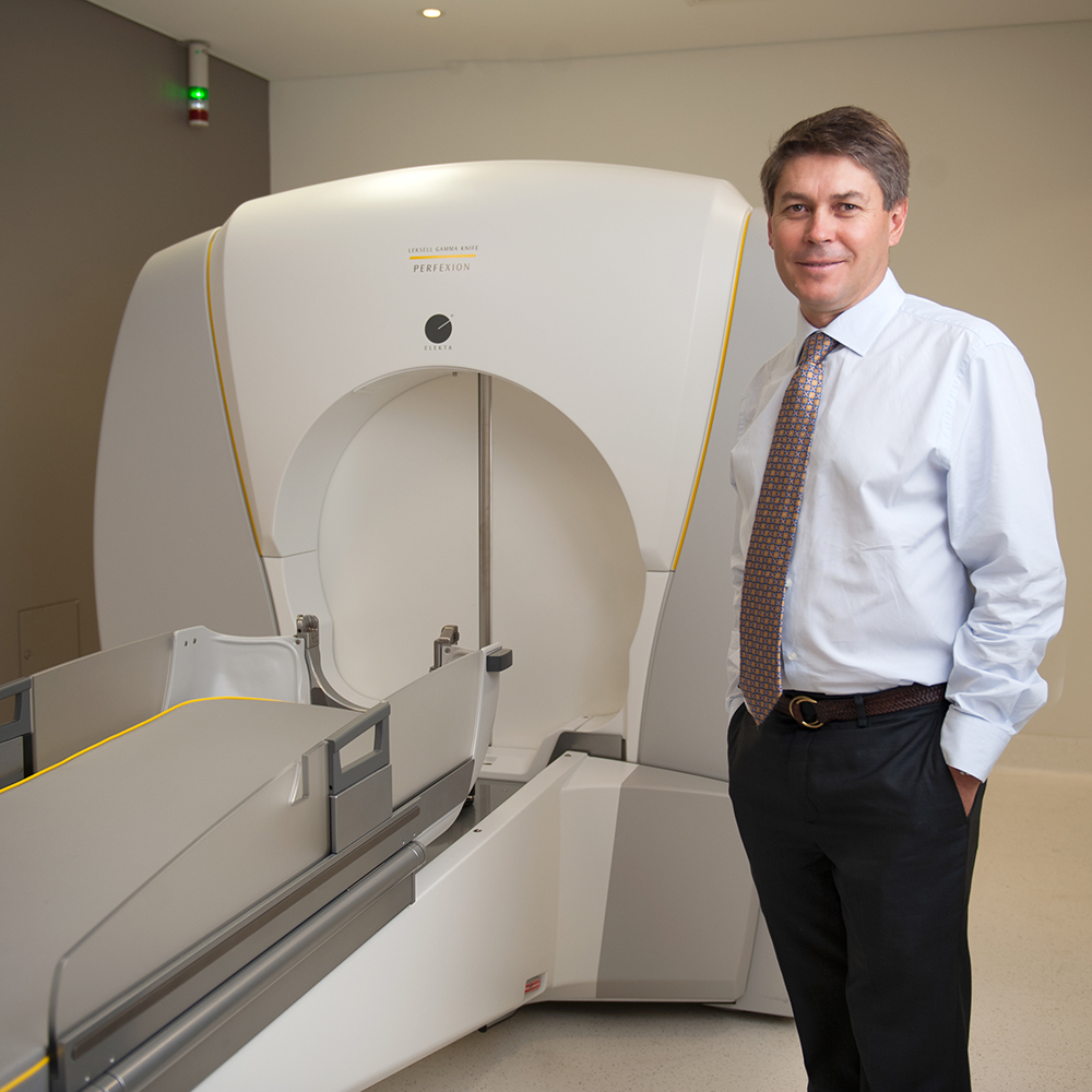 The Gamma Knife is a specialised treatment machine designed to provide stereotactic surgery to a highly defined target within the brain.